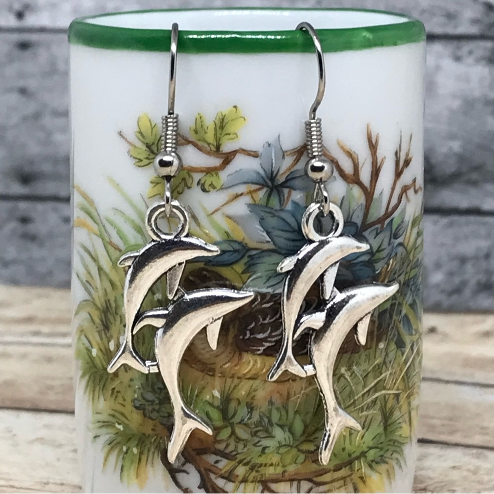 Dolphin Animal Hook Earrings